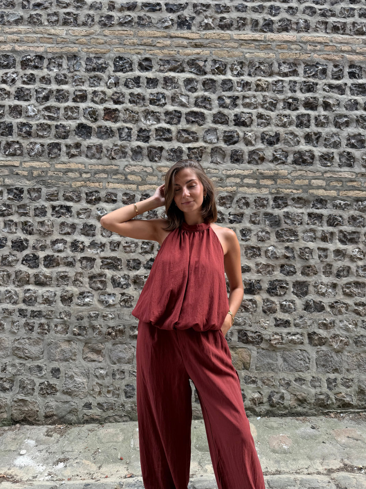 Ensemble ALMA pantalon - terracota