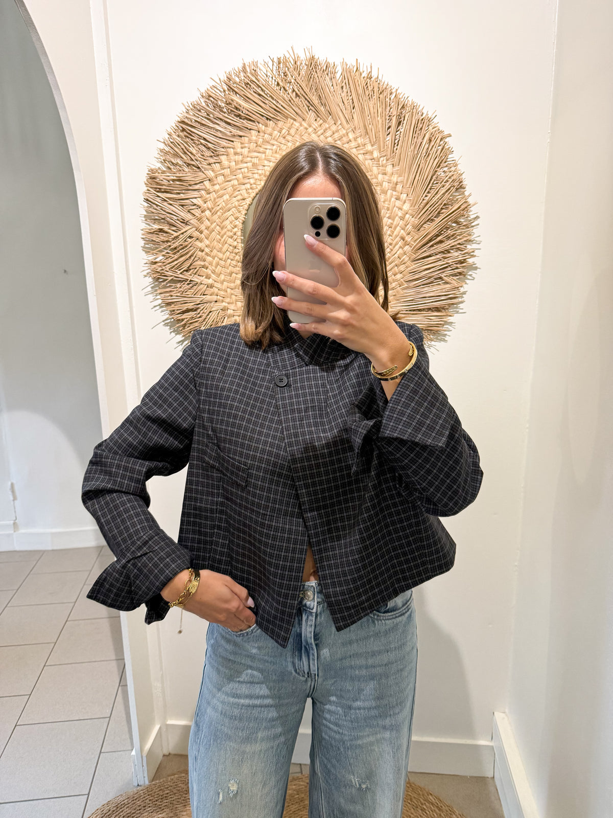 Blazer col MAO rayé
