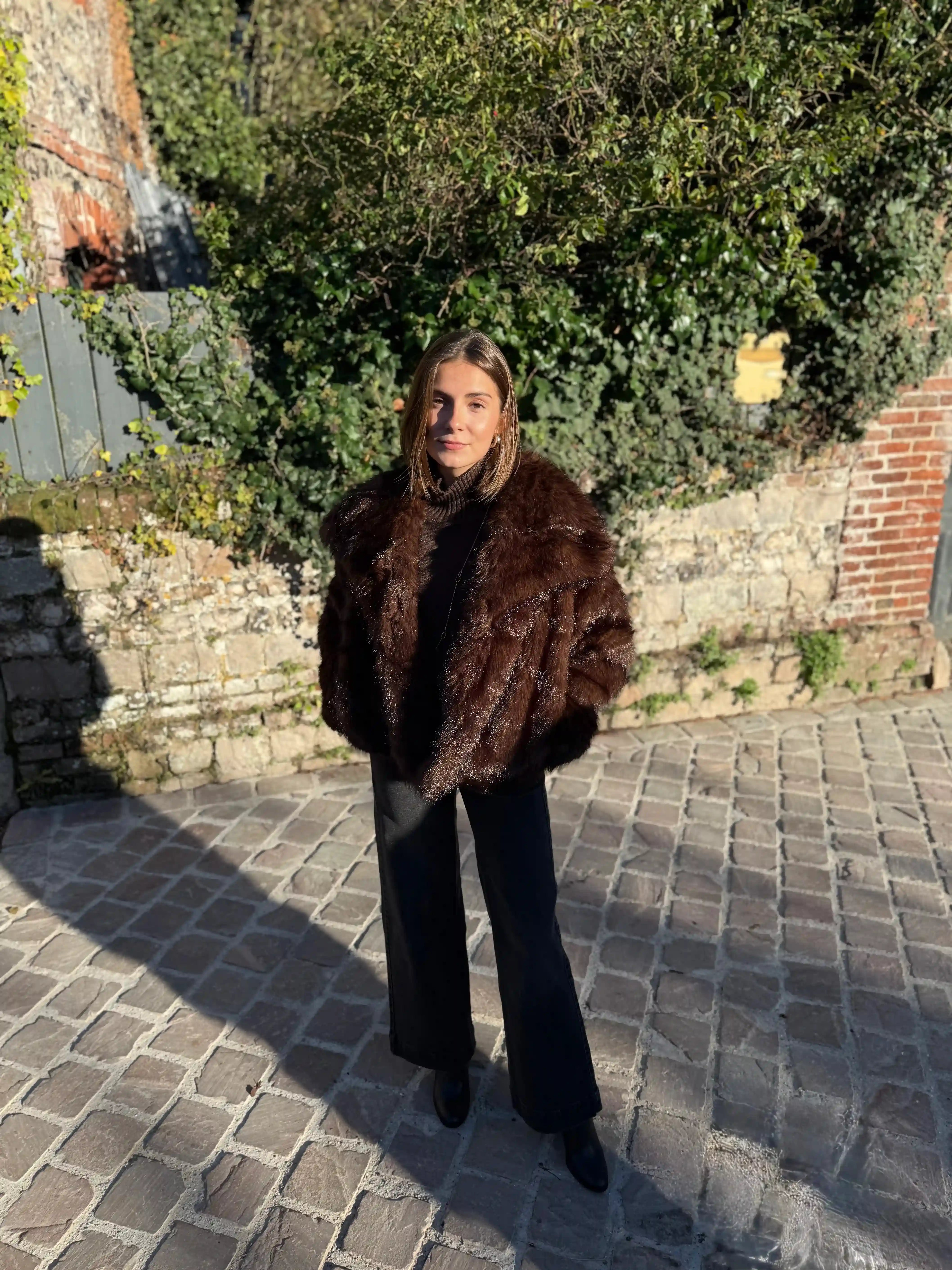 FOURRURE COSY CHOCOLAT