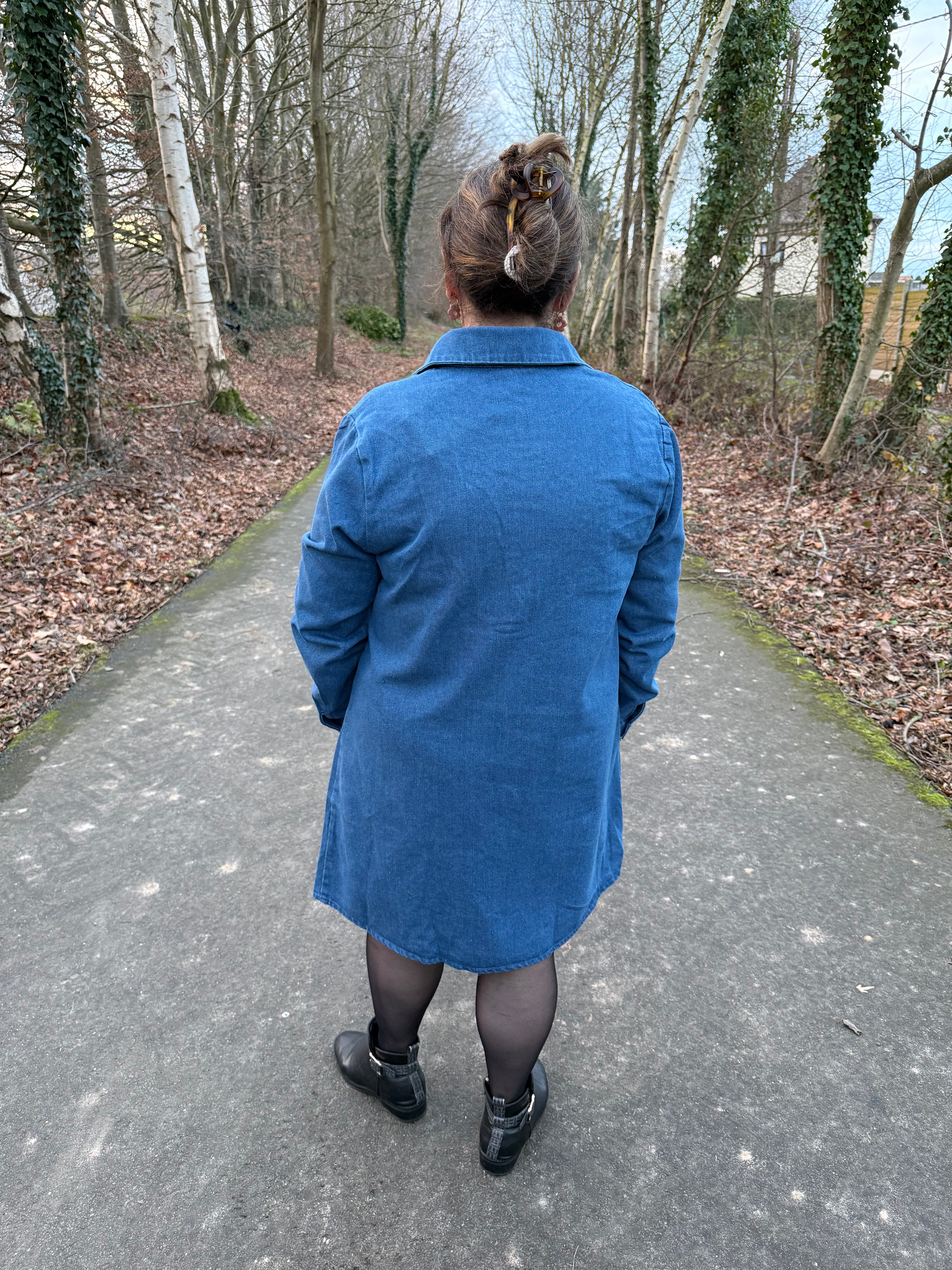 Robe en jean grande taille