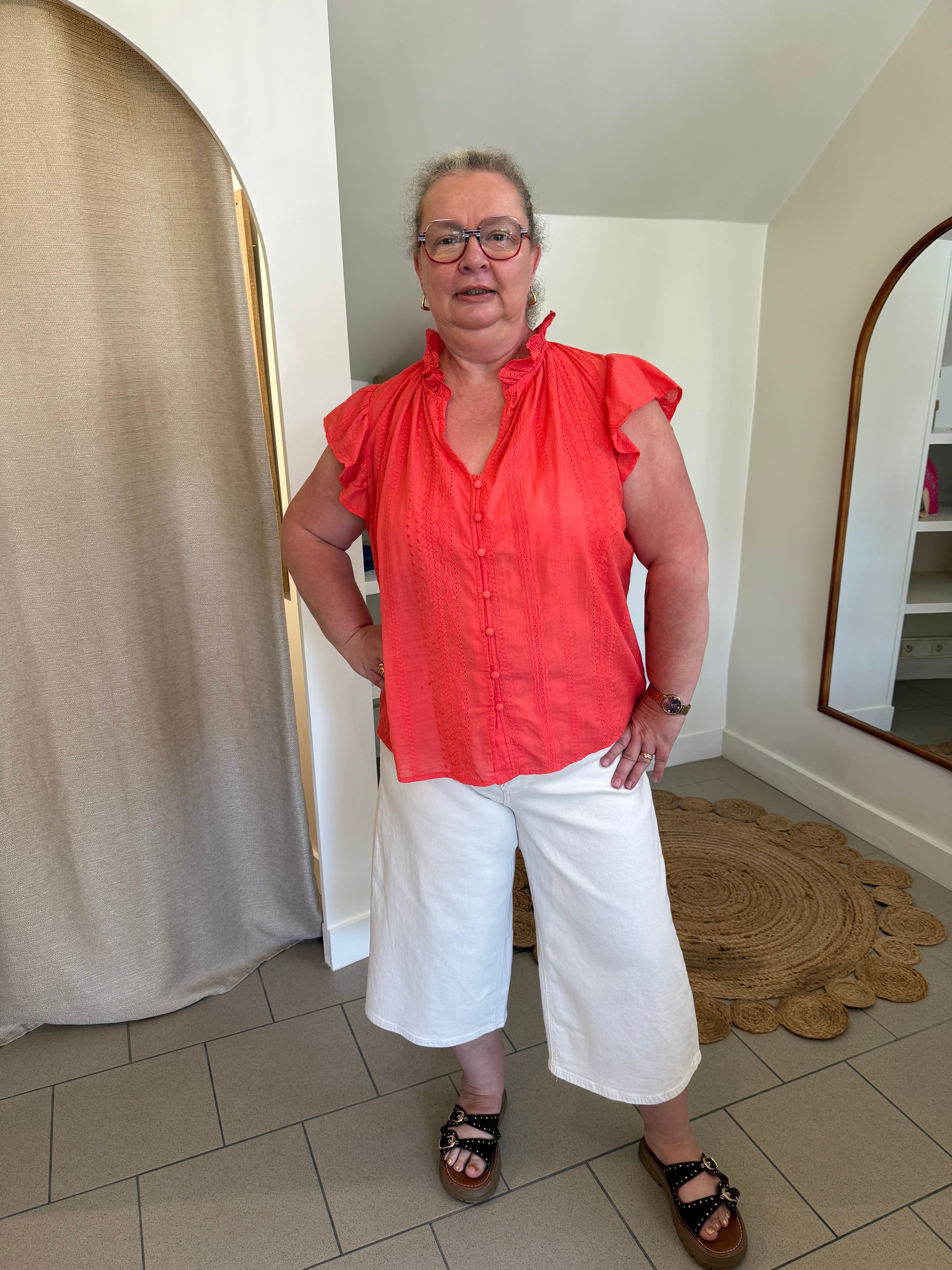Jupe culotte écru