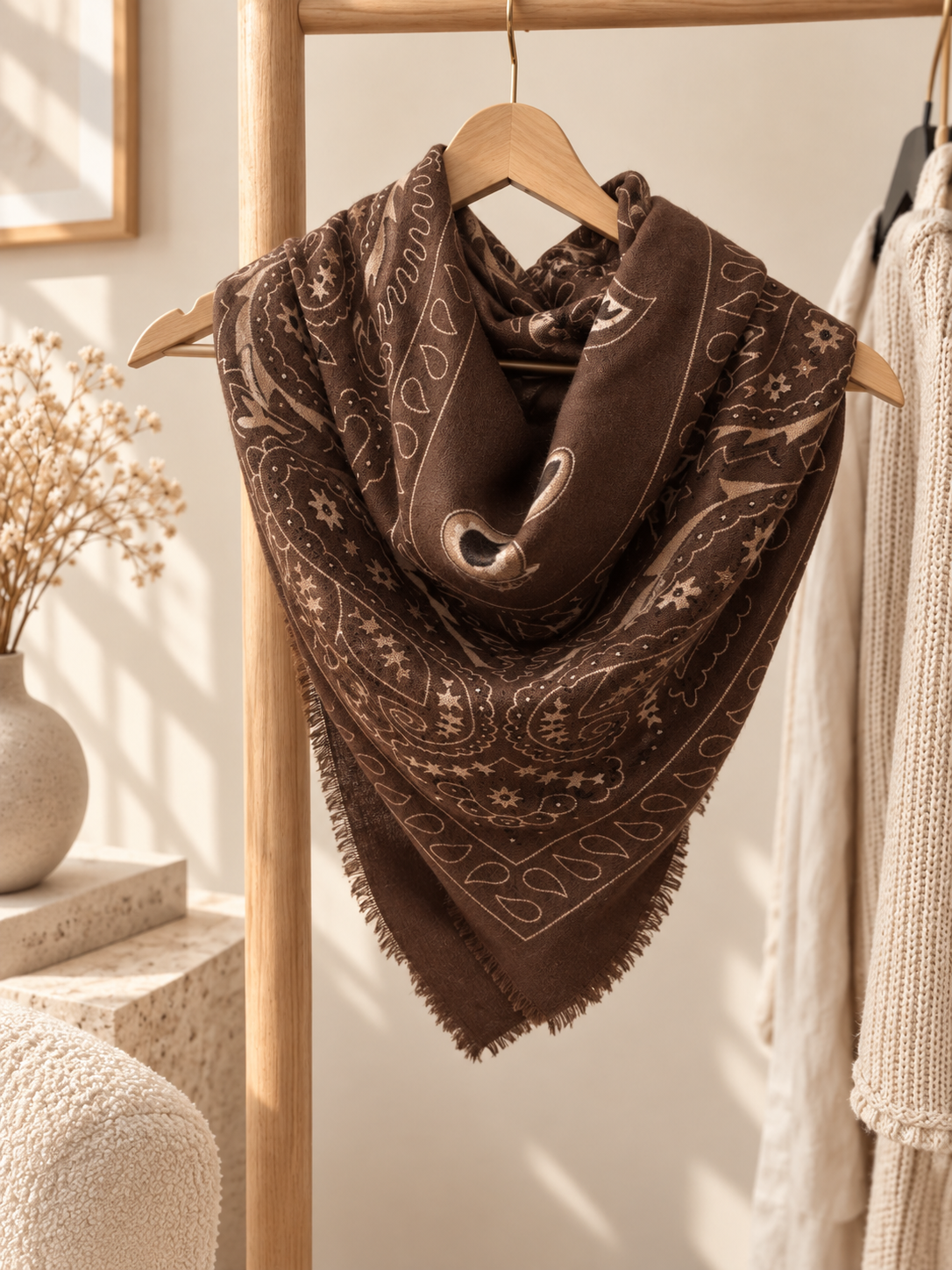 Écharpes bandana MARRON