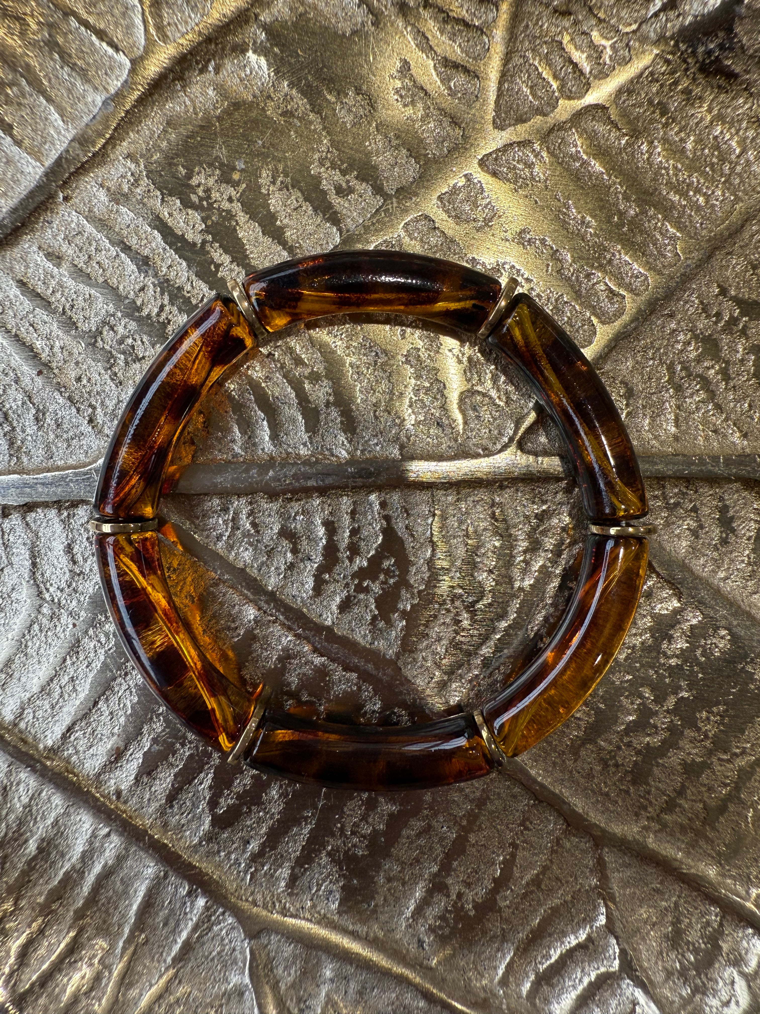 Bracelet Résine Ambrée