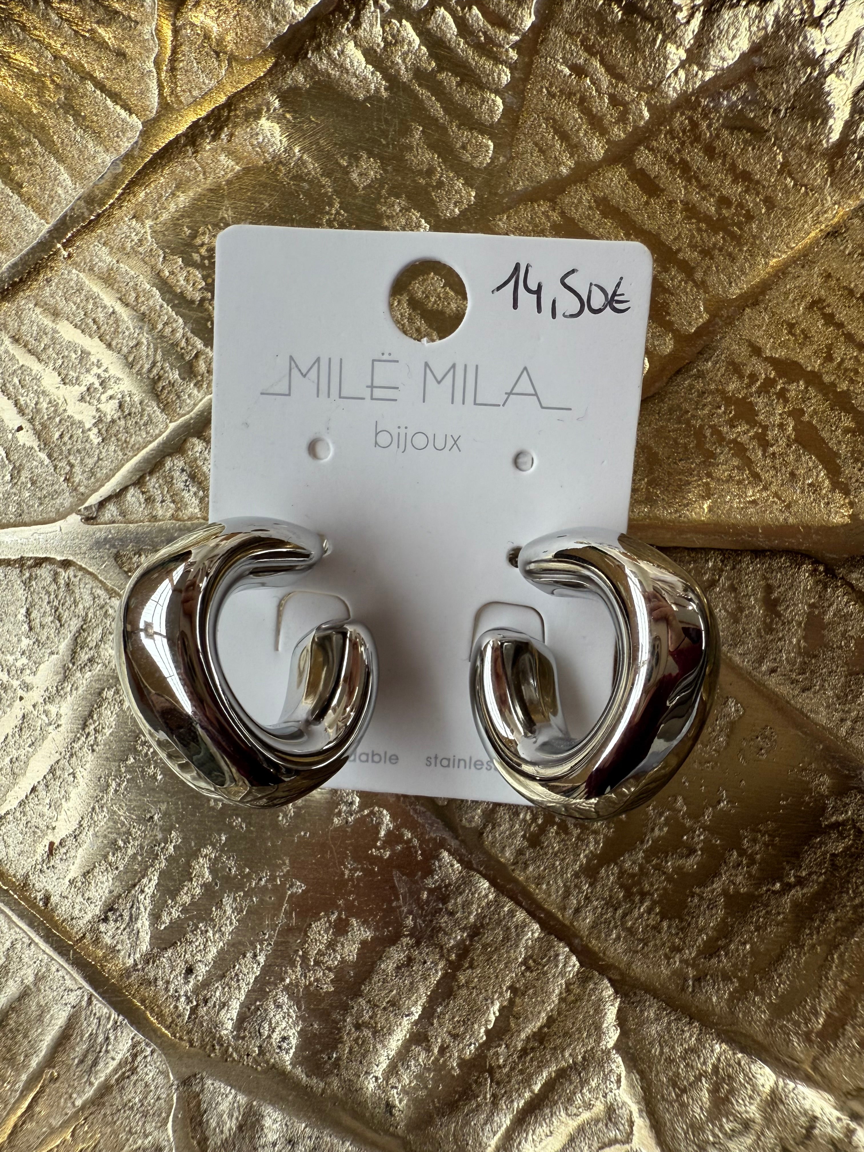 Boucles d’oreilles NOVA Argent