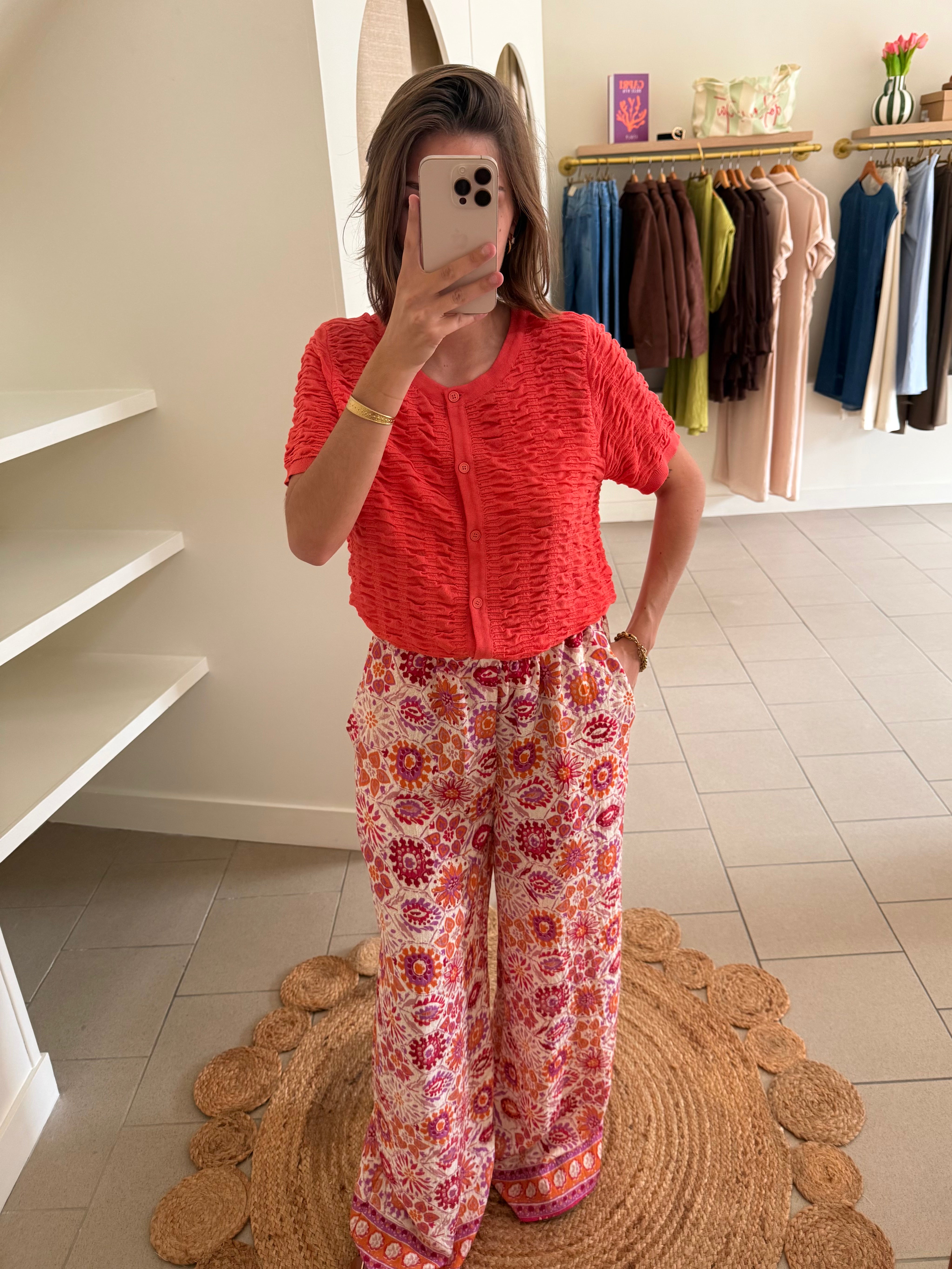 Pantalon Palazzo Bohème Corail